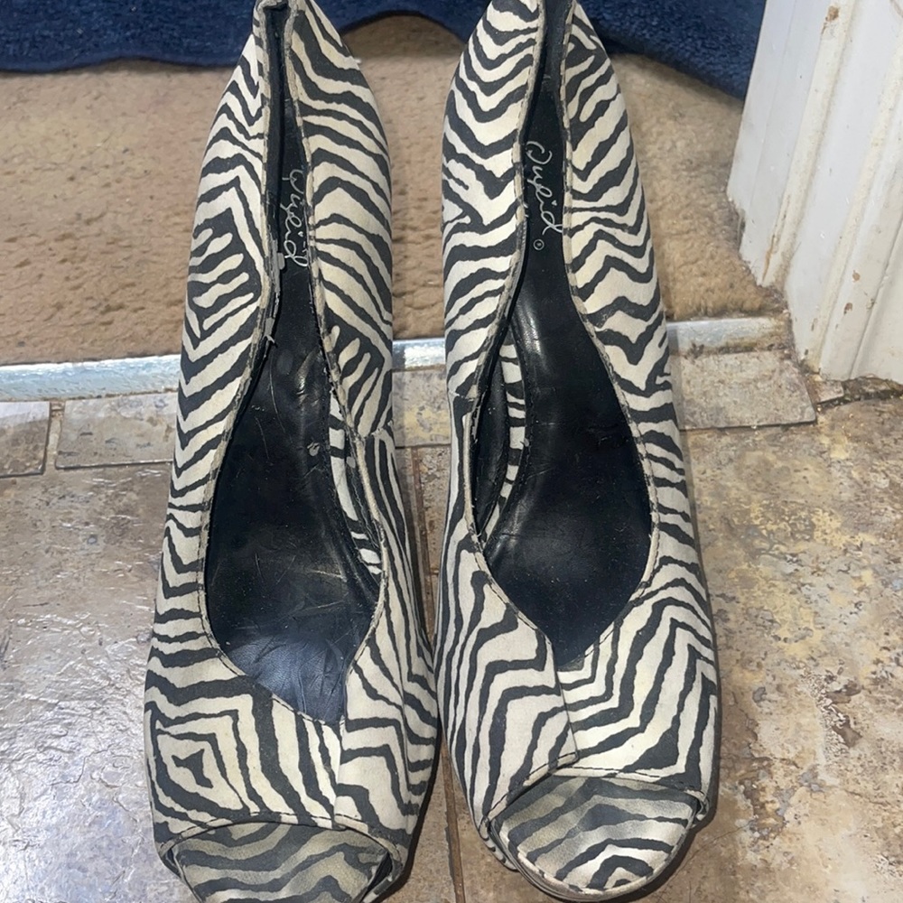 Zebra Print Heels